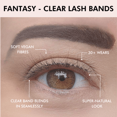 Fantasy clear band lashes with clear eyeliner pen cancer chemotherapy - Youthphoria Australia