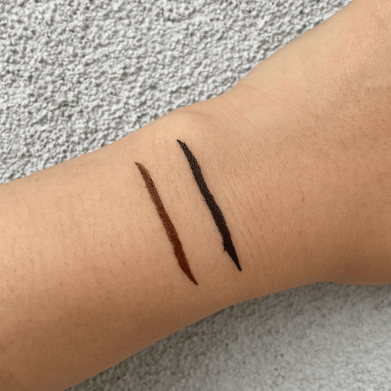 Black and Brown Magnetic Eyeliner Pen Swatch Australia - Youthphoria