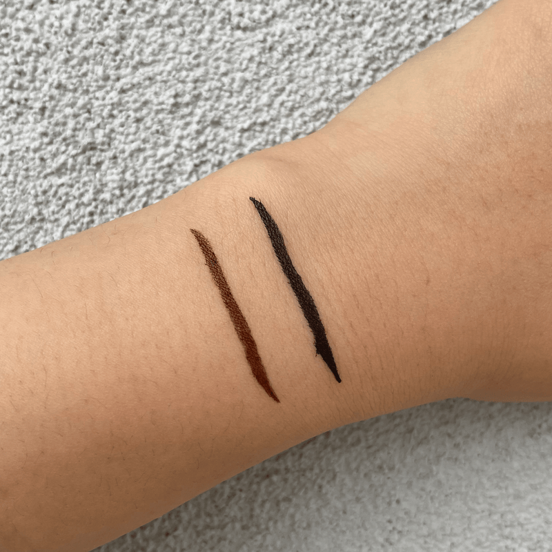 Black and Brown Magnetic Eyeliner Pen Swatch Australia - Youthphoria